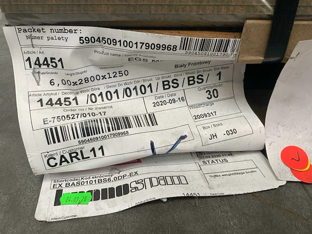 Egs hardhouten werkblad 2800x1250x6mm (40x) - afbeelding 7 van  8
