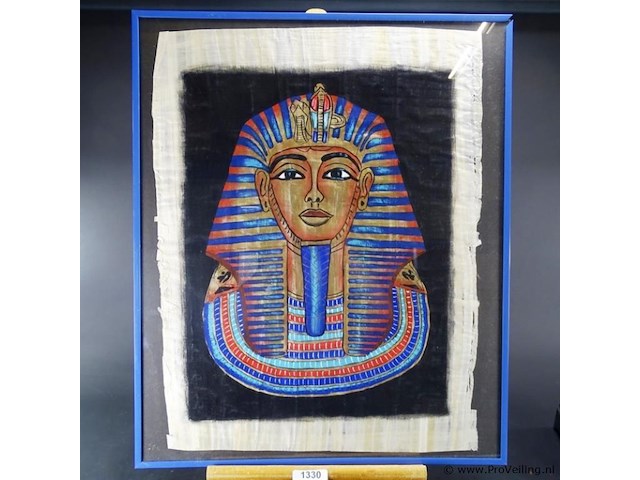 Egyptische kunst op linnen - afbeelding 1 van  5