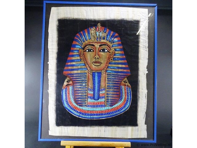 Egyptische kunst op linnen - afbeelding 2 van  5