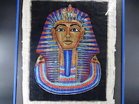 Egyptische kunst op linnen - afbeelding 2 van  5