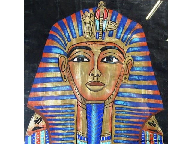 Egyptische kunst op linnen - afbeelding 3 van  5