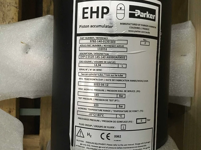 Ehp/parker zuiger accumulator (2x) - afbeelding 3 van  3