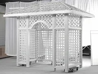 Eichholtz - pergola aluminium wit 410x280x347 cm