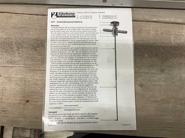 Eijkelkamp handsondeerapparaat - afbeelding 6 van  8