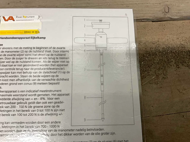 Eijkelkamp handsondeerappraat - afbeelding 7 van  8