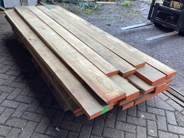 Eik europees - kd ovengedroogd 3100x1300x310 mm - planken (32x) - afbeelding 4 van  8