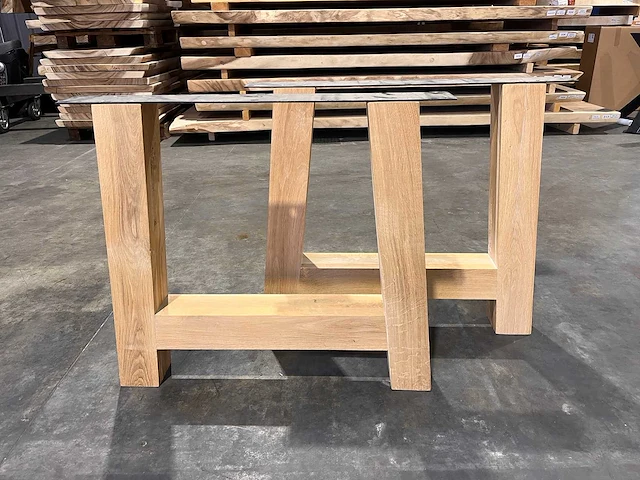 Eiken a onderstel (set) - afbeelding 1 van  3