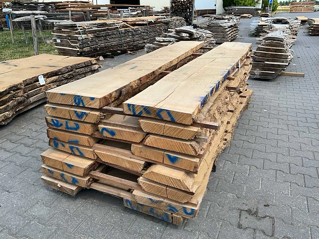 Eiken amerikaans schaaldelen ovengedroogd (60mm) (18x) - afbeelding 1 van  5