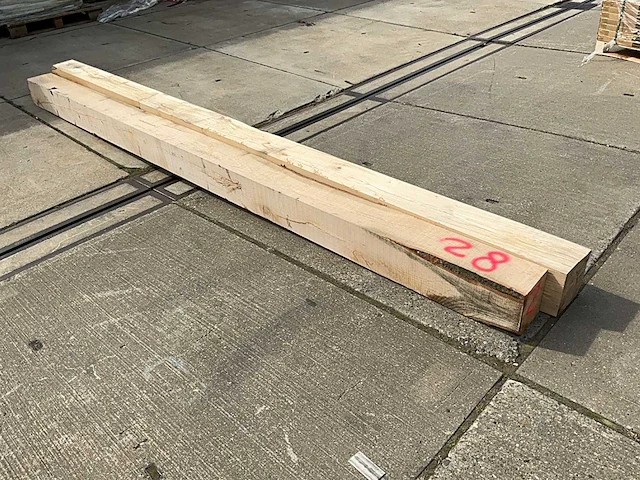 Eiken balk (2x) - afbeelding 1 van  11