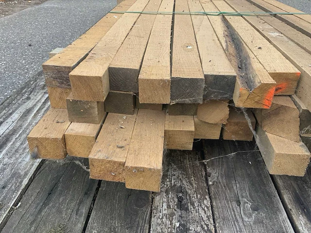 Eiken balk 5x4 (circa 35 stuks) - afbeelding 3 van  9