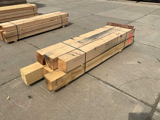 Eiken balk (6x) - afbeelding 1 van  6