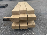 Eiken balk gekeept 215cm (6x) - afbeelding 2 van  6