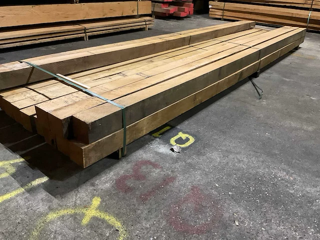 Eiken balken 100x100 mm (15x) - afbeelding 3 van  5