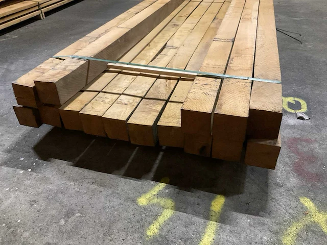 Eiken balken 100x100 mm (15x) - afbeelding 4 van  5