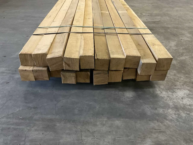 Eiken balken 100x100 mm (20x) - afbeelding 4 van  5
