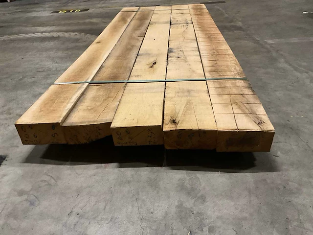 Eiken balken 100x200 mm (5x) - afbeelding 2 van  5