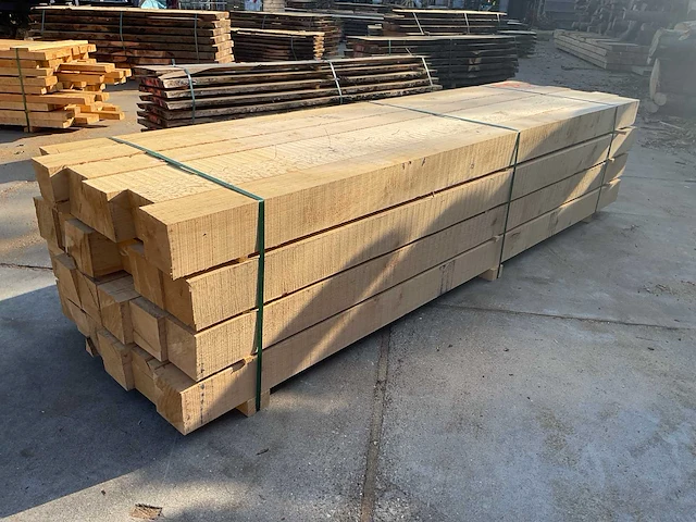 Eiken balken 120x120 mm (24x) - afbeelding 3 van  5