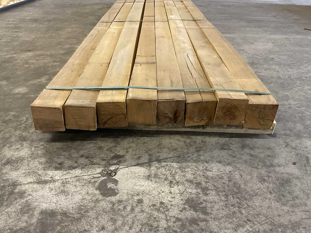 Eiken balken 120x120 mm (8x) - afbeelding 2 van  5