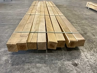 Eiken balken 120x120 mm (8x) - afbeelding 4 van  5