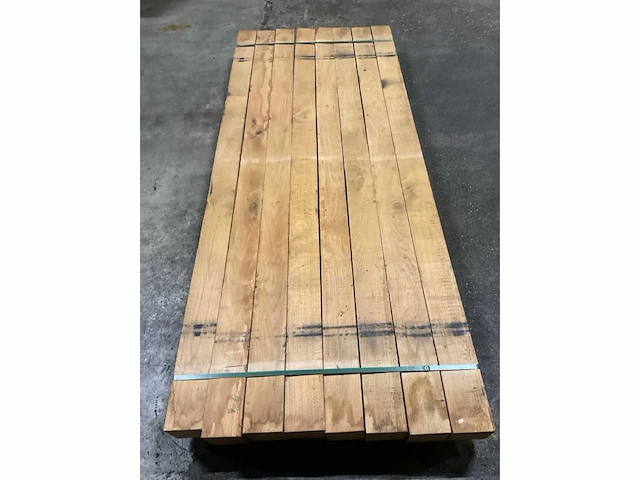 Eiken balken 125x125 mm (8x) - afbeelding 5 van  5