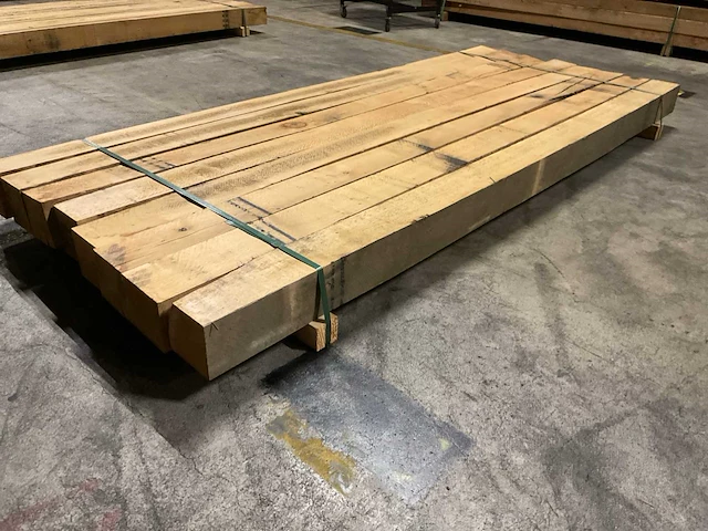 Eiken balken 125x125 mm (8x) - afbeelding 3 van  5