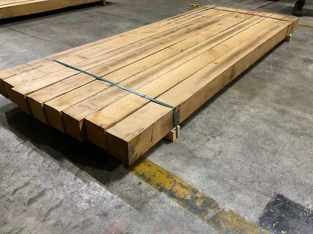 Eiken balken 125x125 mm (8x) - afbeelding 3 van  5
