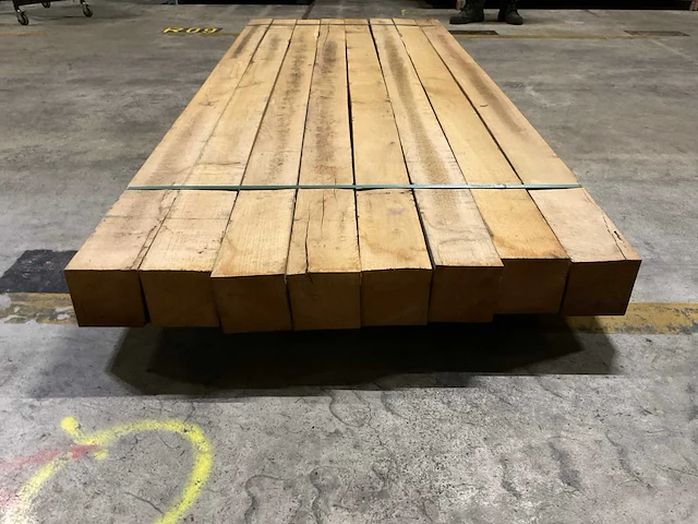 Eiken balken 125x125 mm (8x) - afbeelding 4 van  5