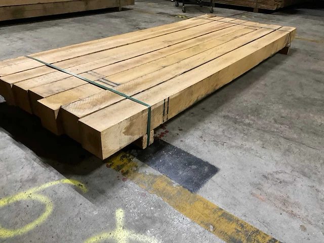 Eiken balken 125x125 mm (8x) - afbeelding 3 van  5