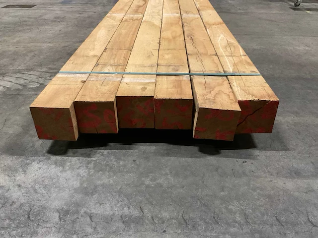 Eiken balken 150x150 mm (6x) - afbeelding 4 van  5