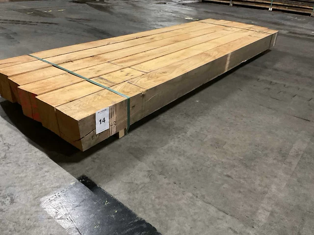 Eiken balken 150x150 mm (6x) - afbeelding 1 van  5