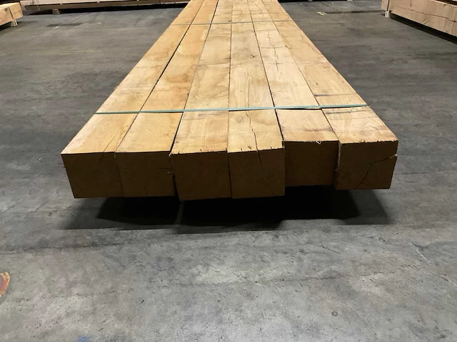 Eiken balken 150x150 mm (6x) - afbeelding 2 van  5
