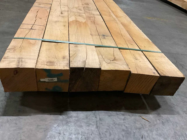 Eiken balken 150x150 mm (6x) - afbeelding 4 van  5
