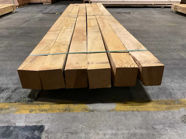 Eiken balken 150x150 mm (6x) - afbeelding 2 van  5