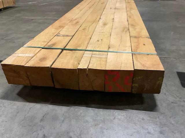 Eiken balken 150x150 mm (6x) - afbeelding 2 van  5