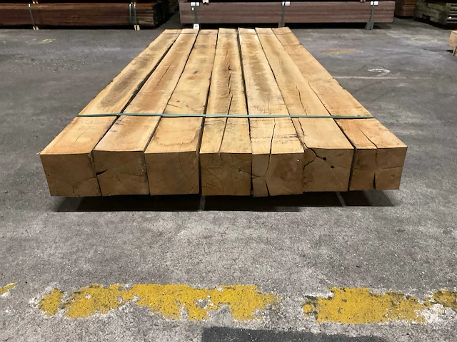 Eiken balken 150x150 mm (7x) - afbeelding 2 van  5