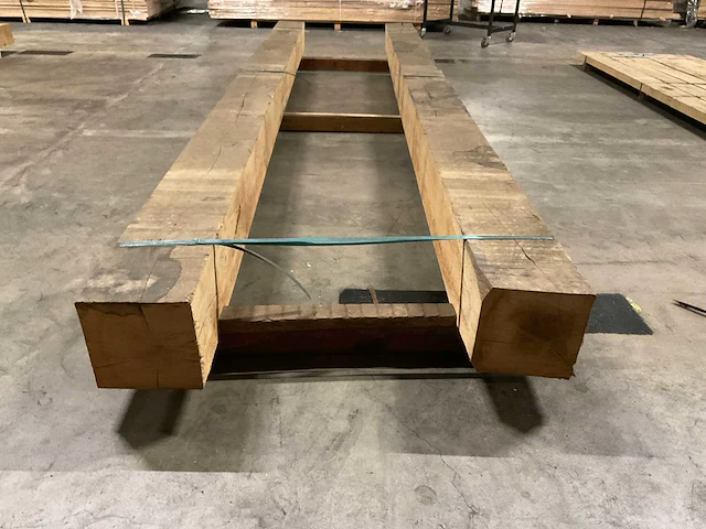 Eiken balken 200x200 mm (2x) - afbeelding 4 van  5