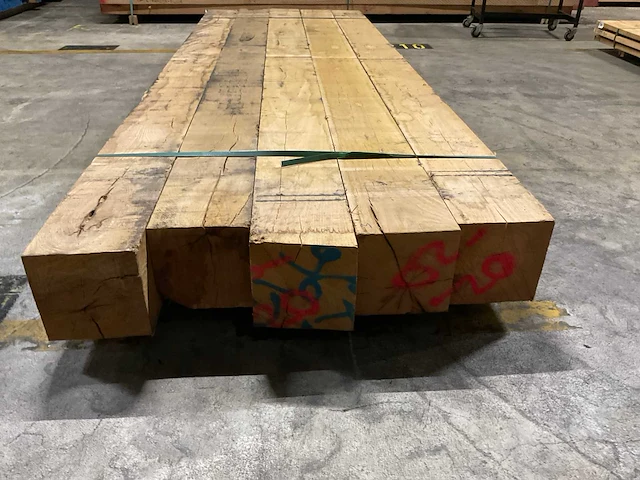 Eiken balken 200x200 mm (5x) - afbeelding 4 van  5