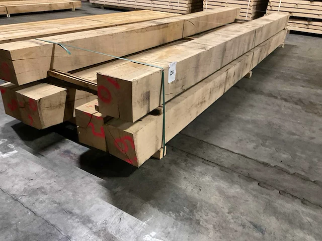 Eiken balken 200x200 mm (6x) - afbeelding 1 van  5