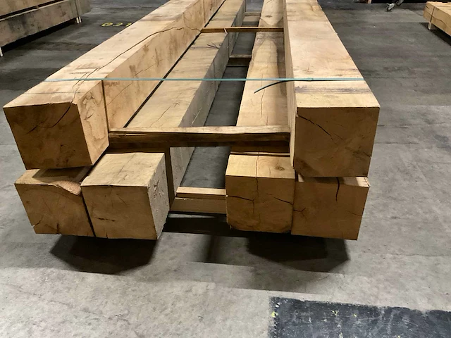 Eiken balken 200x200 mm (6x) - afbeelding 4 van  5