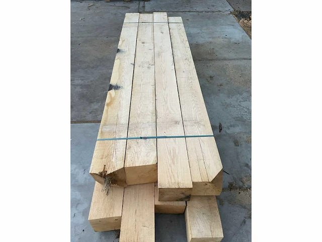 Eiken balken 200x200 mm (8x) - afbeelding 4 van  4