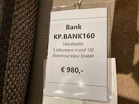 Eiken bijzetbank met kussens - afbeelding 5 van  6