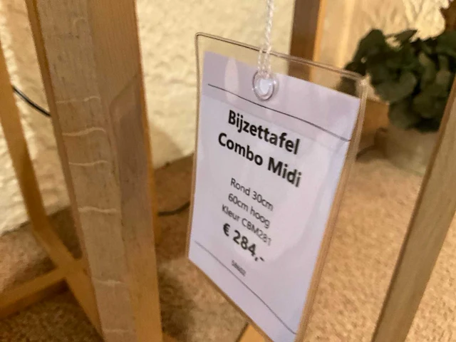 Eiken bijzettafel (3x) - afbeelding 5 van  6