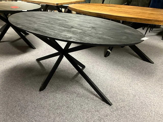 Eiken black brust tafel - afbeelding 3 van  5