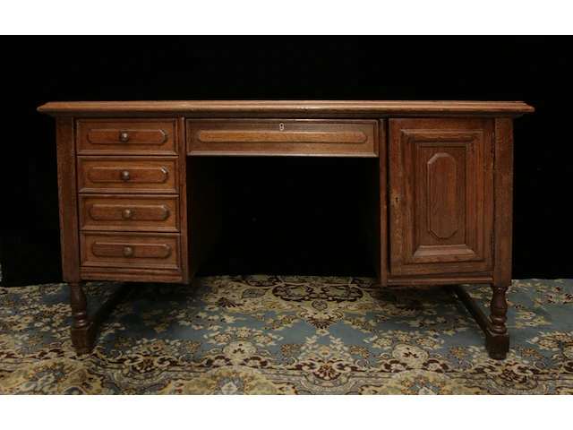 Eiken bureau - afbeelding 1 van  9