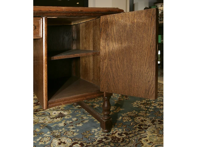 Eiken bureau - afbeelding 3 van  9