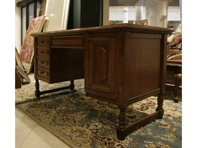 Eiken bureau - afbeelding 5 van  9
