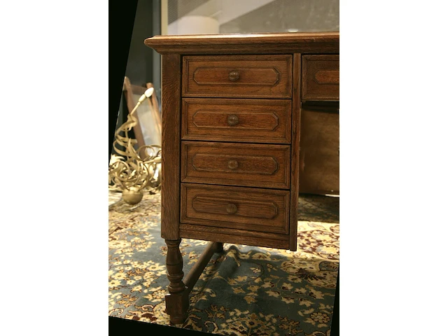 Eiken bureau - afbeelding 7 van  9