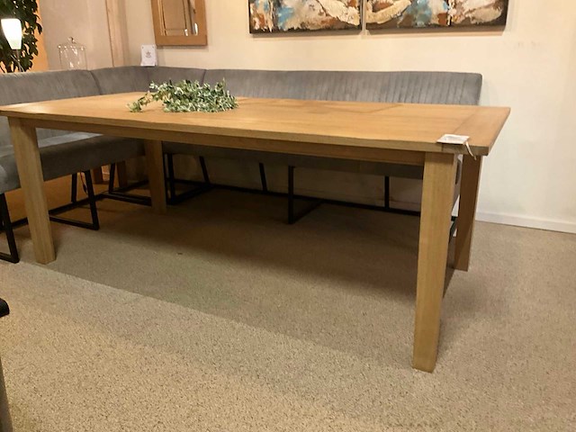 Eiken eetkamertafel 200 cm - afbeelding 2 van  9