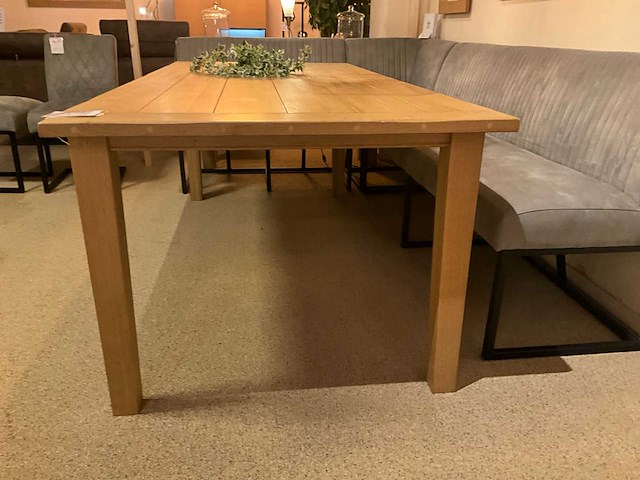 Eiken eetkamertafel 200 cm - afbeelding 5 van  9