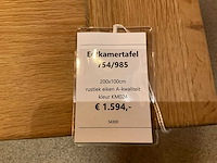 Eiken eetkamertafel 200 cm - afbeelding 9 van  9